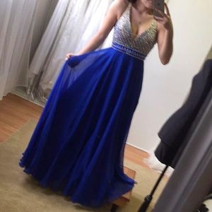 Royal blue prom dress
